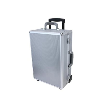 Tz Case TZ Case NC-400 SS Wheeled Laptop Organizer Case; Silver Stripe NC-400 SS